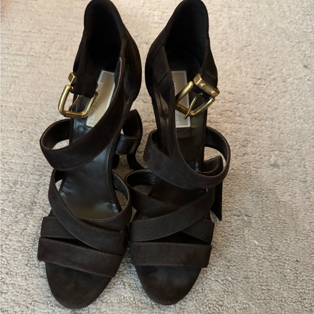 Michael Kors Brown Suede Heels